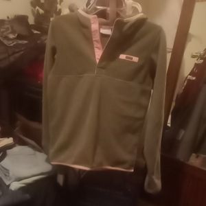 Girls lg 14/16 Columbia sweater grey and pink